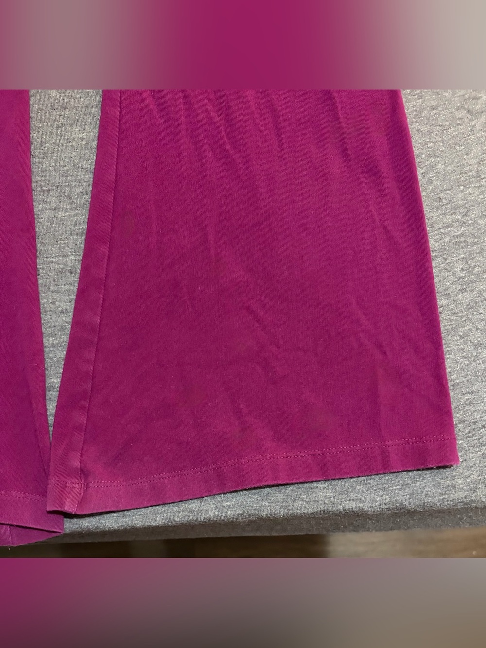 Victoria’s Secret PINK Y2K Fold-Over Flare Leggings in Vivid Magenta - Picture 7 of 7